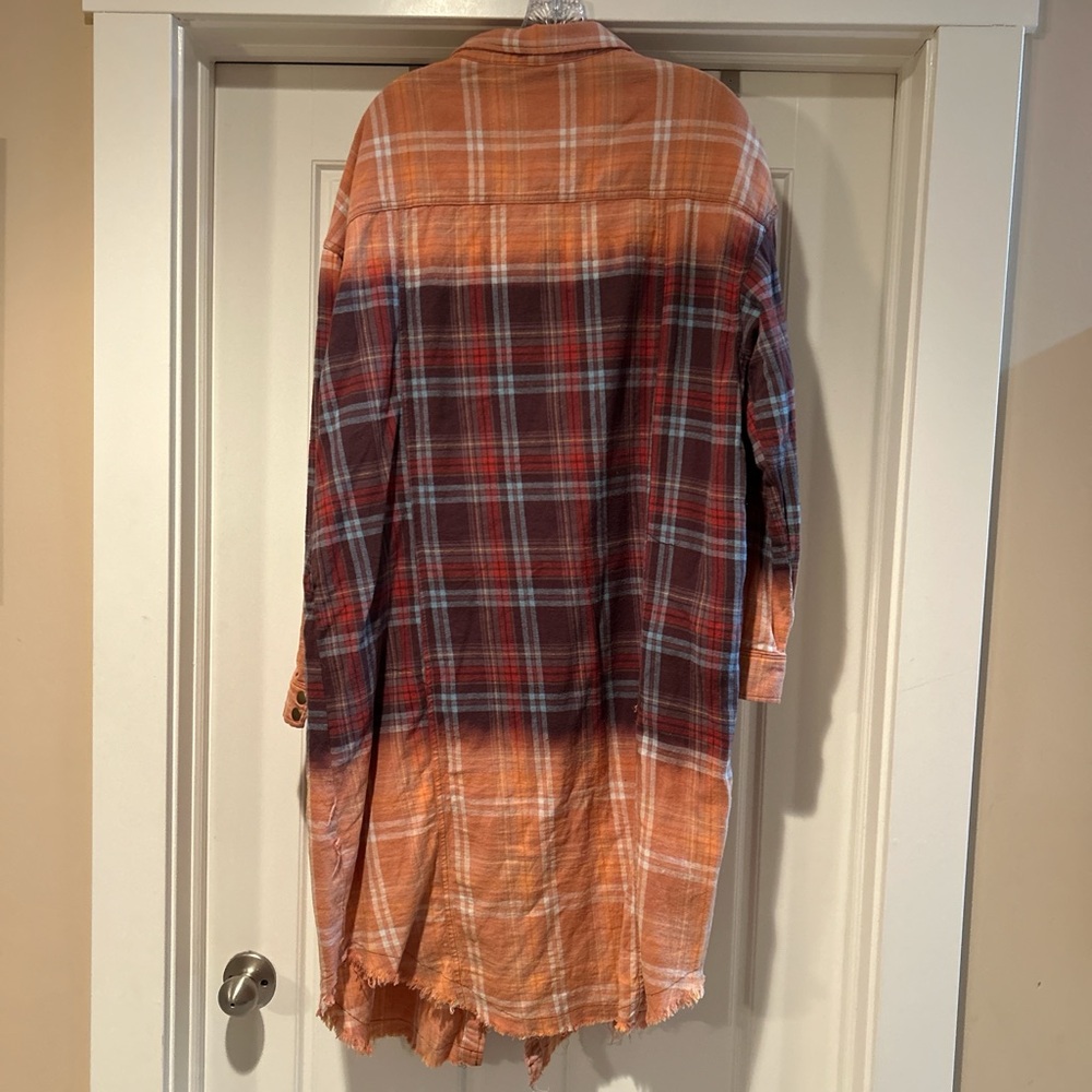 Oli & Hali Orange and Brown Plaid Dress - Picture 6 of 6